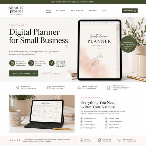 Small Business Digital Planner 2026 Edition