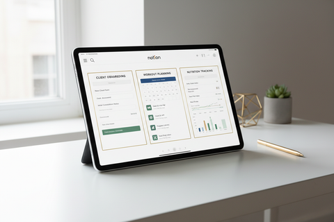 Sellable Notion Template for Health & Fitness Professionals